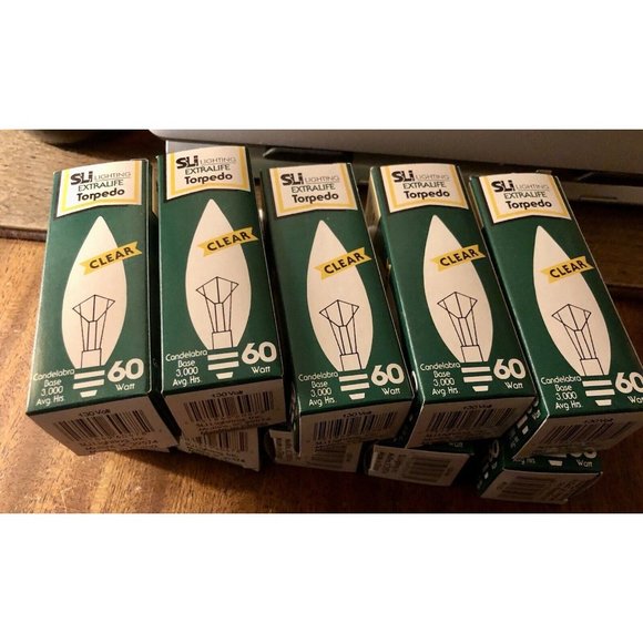 10 Ten REPLACEMENT BULBS SLi Lighting Extra life 3000hrs 60Tccl E12 130V 60W - Picture 4 of 4